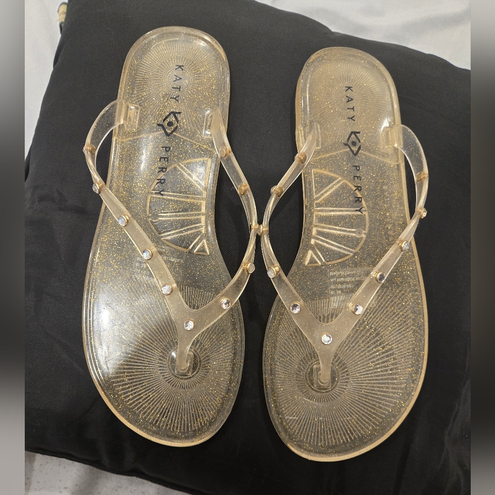 Katy Perry Collections Sparkling‎ Gold Sandals